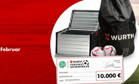 FCB ein Gewinner des Würth Vereinsheimwerker-Wettbewerbs!