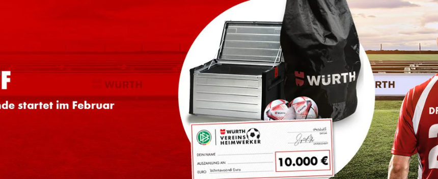 FCB ein Gewinner des Würth Vereinsheimwerker-Wettbewerbs!